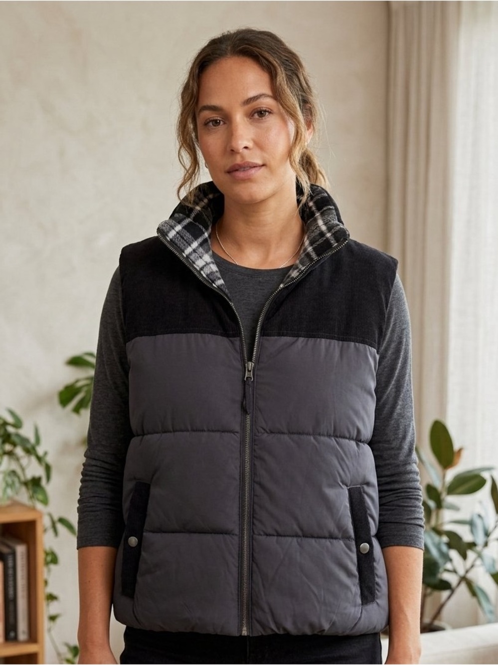 American Eagle Reversible Puffer Vest